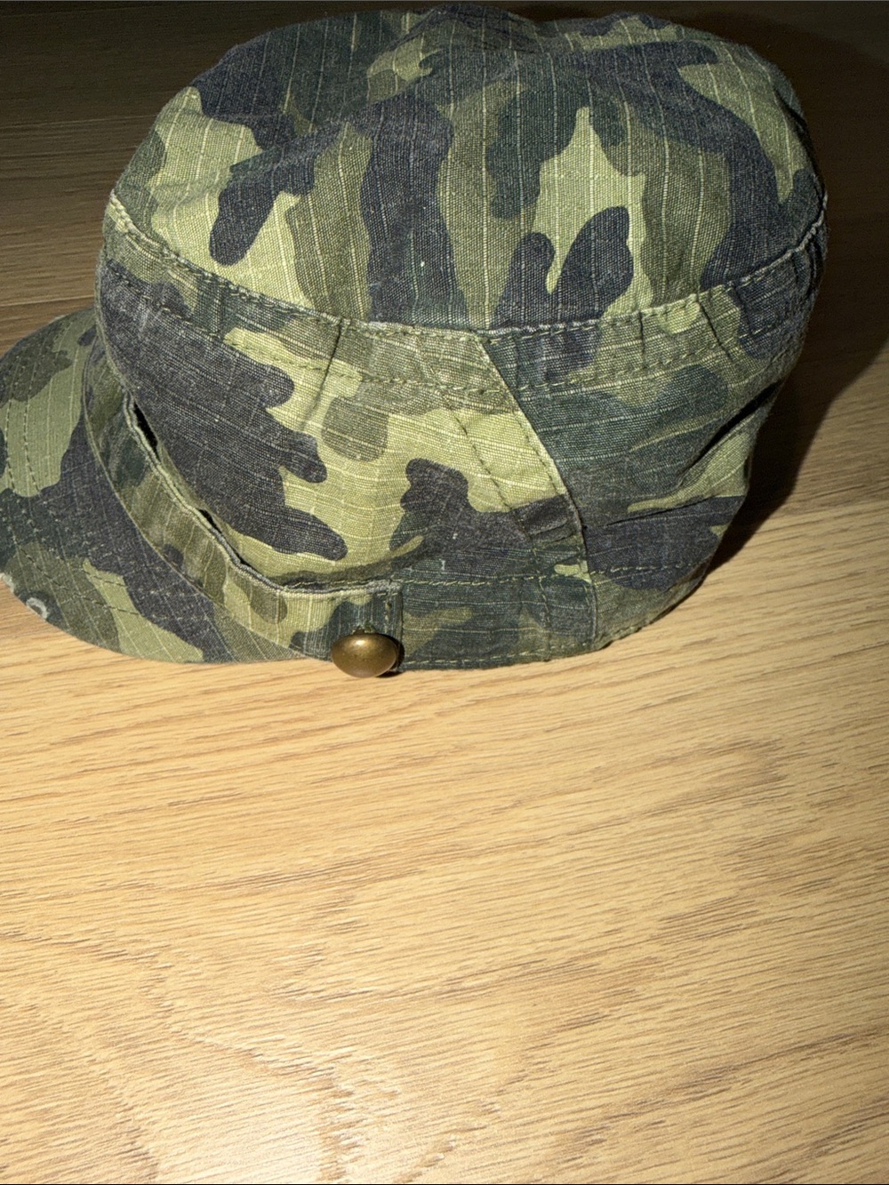 Camo Women's Camo Print Field Cap - Olive Green & Black - Picture 4 of 4